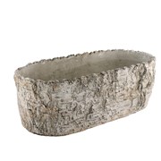 Cement posuda oval 38x19x13cm kora breze