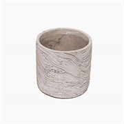 Cement posuda marble d12,5xh12cm siva