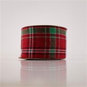 Traka Tartan Wallace 63mm/10m crvena 08