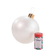 Holiball božićna kugla 46cm pearl bijela