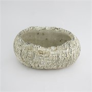 Cement posuda oval 25x19x11cm kora breze