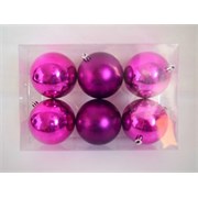 Plastične kuglice 8cm/6kom - magenta S/M