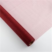 ROLA, ORGANDI, lux efekt, bordo - 48cmx10m