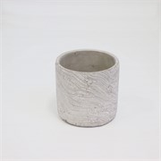 Cement posuda marble d18,5xh18cm siva