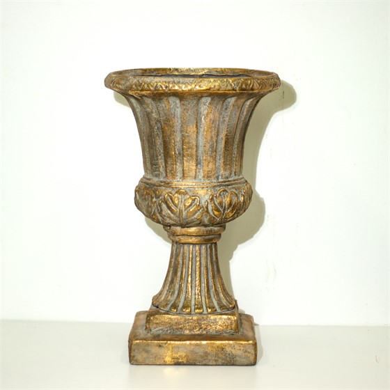 Poliester posuda 39,5x39,5cm h64cm old gold