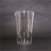 Vaza plastična okrugla d16xh24cm transparent