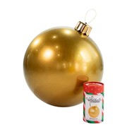 Holiball božićna kugla 76cm zlatna