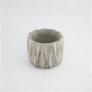 Cement posuda okrugla 11,5x11,5x9,5cm siva