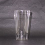 Vaza plastična okrugla d18xh30cm transparent