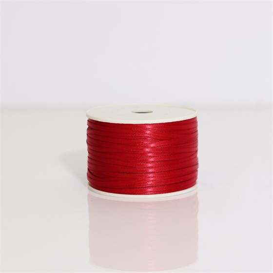 Traka saten 3mm/100m premium scarlet 260