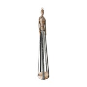 Figura drvo/metal, žena - 66cm