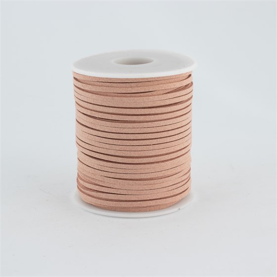 Traka suede 3mm/45,7m smoke powder pink