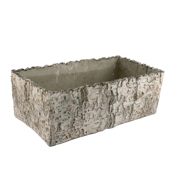 Cement posuda četvrtasta 38x19x13cm kora breze