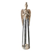 Figura drvo metal, anđeo - 58cm