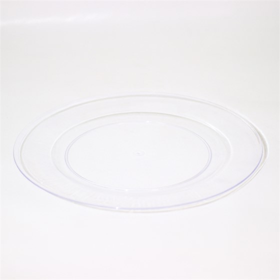 Tanjur plastični 33cm transparent