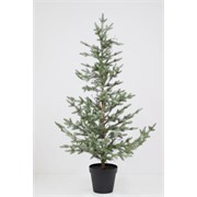 Umjetni cedar u plastičnom loncu h125cm frost