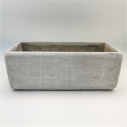 Cement posuda četvrtasta 40x18x15cm siva