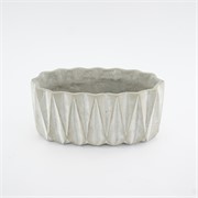 Cement posuda oval 28,5x13,5x14cm siva