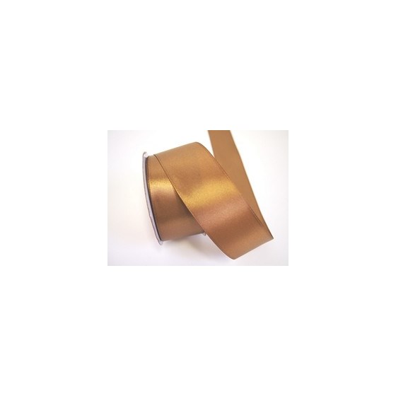 Traka saten 38mm/25m standard golden brown 846