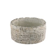 Cement posuda okrugla d18xh9cm kora breze