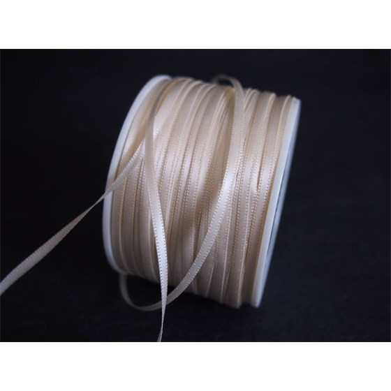 Traka saten 3mm/100m premium ivory 810